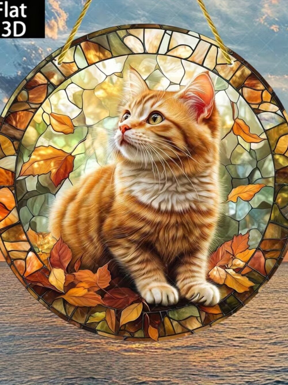 Kitty Acrylic Suncatcher - 6"